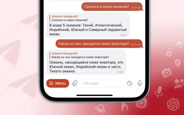 Чат-бот на GPT 3.5 в Telegram